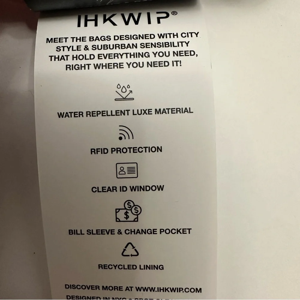 IHKWIP Black RFID-Blocking Bifold Wallet - Picture 10 of 10